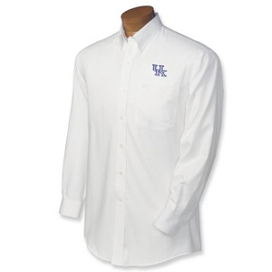 Kentucky Wildcats B&T LS Nailshead Sport Shirt - White